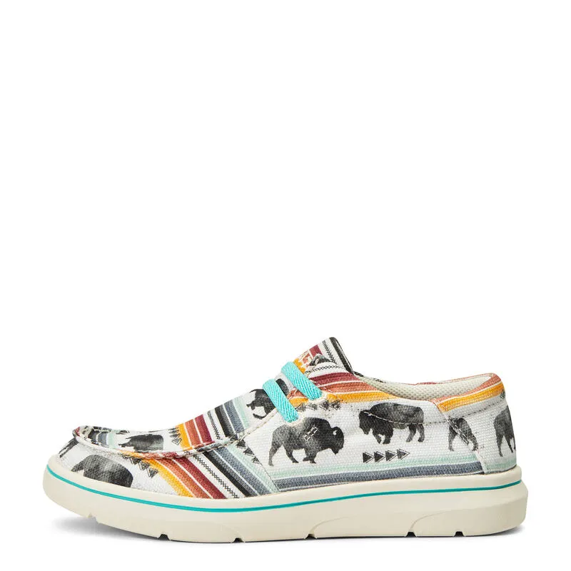 Ariat Kids Hilo Buffalo Print Casual Shoe