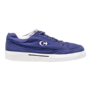CLIFF Low Top Trainers Blue Canvas Mens UK 9.5