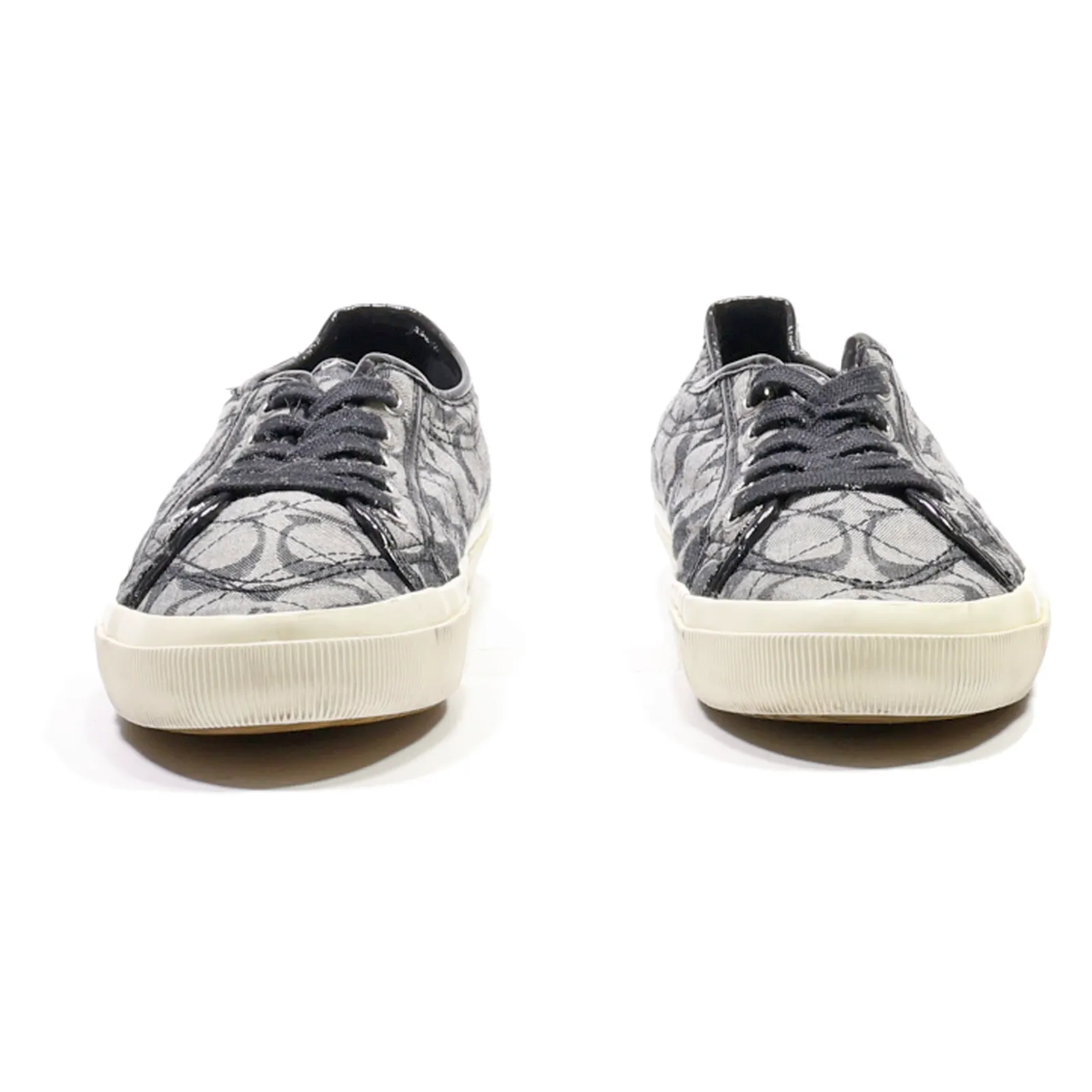 COACH Kalyn Low Top Trainers Black Canvas Womens UK 7