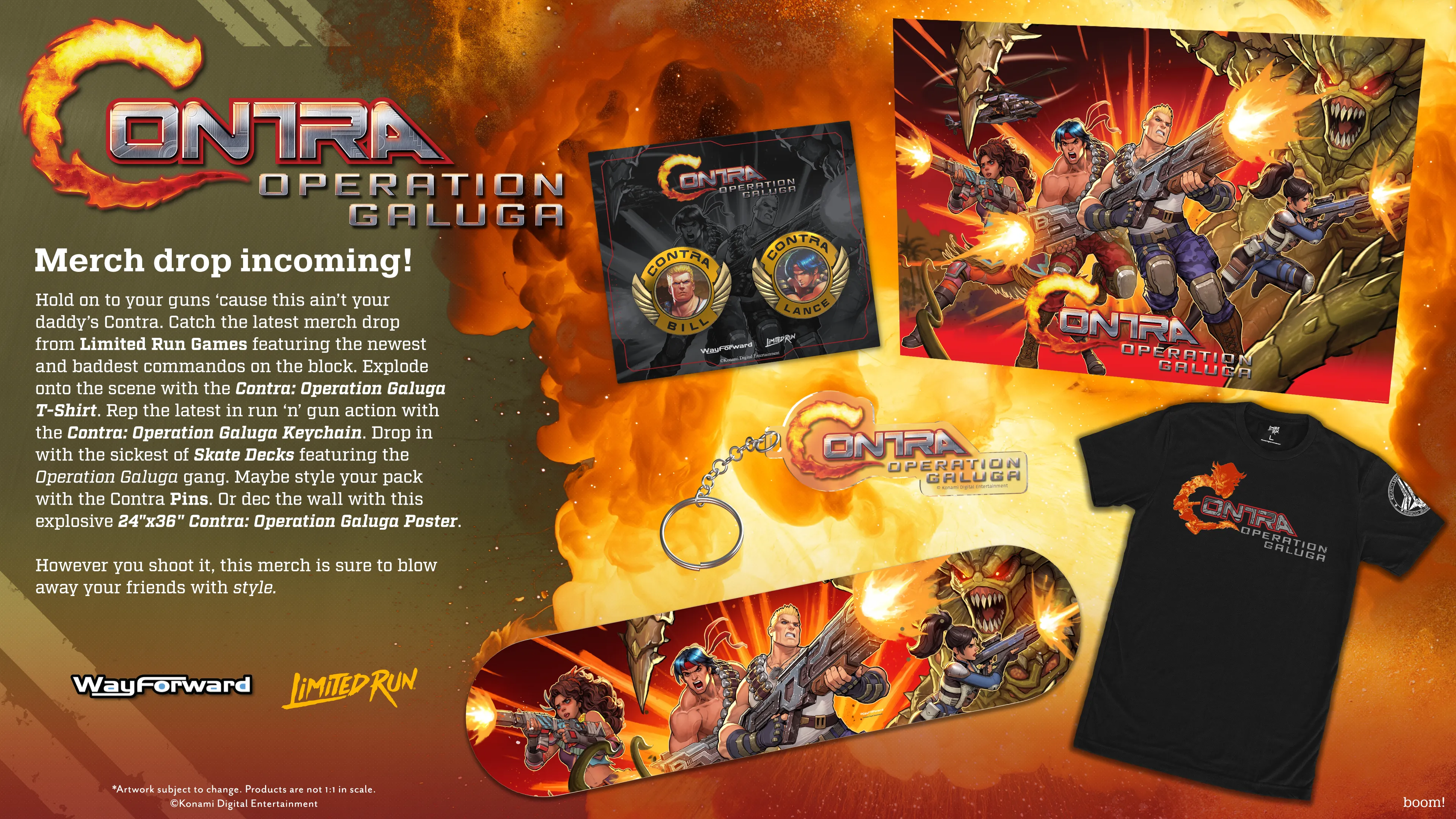 Contra: Operation Galuga Skate Deck