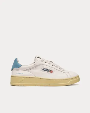 Dallas Goatskin & Nubuck Leather White / Blue Low Top Sneakers