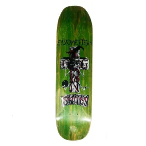 Dogtown 8.25" x 32.2" Stone Fish Pool Green Stain Skateboard Deck