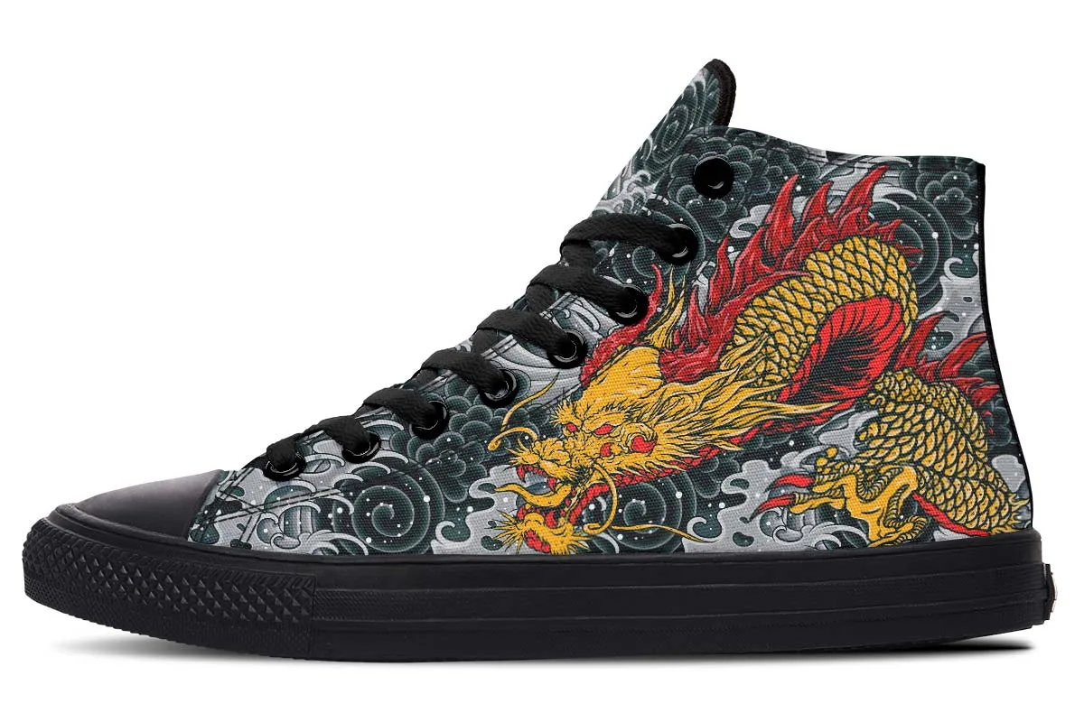 Dragon And Waves
