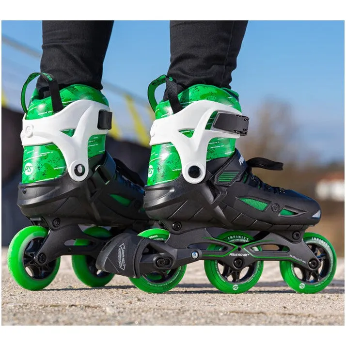 Kids Adjustable Powerslide Phuzion Green Universe Inline Skates