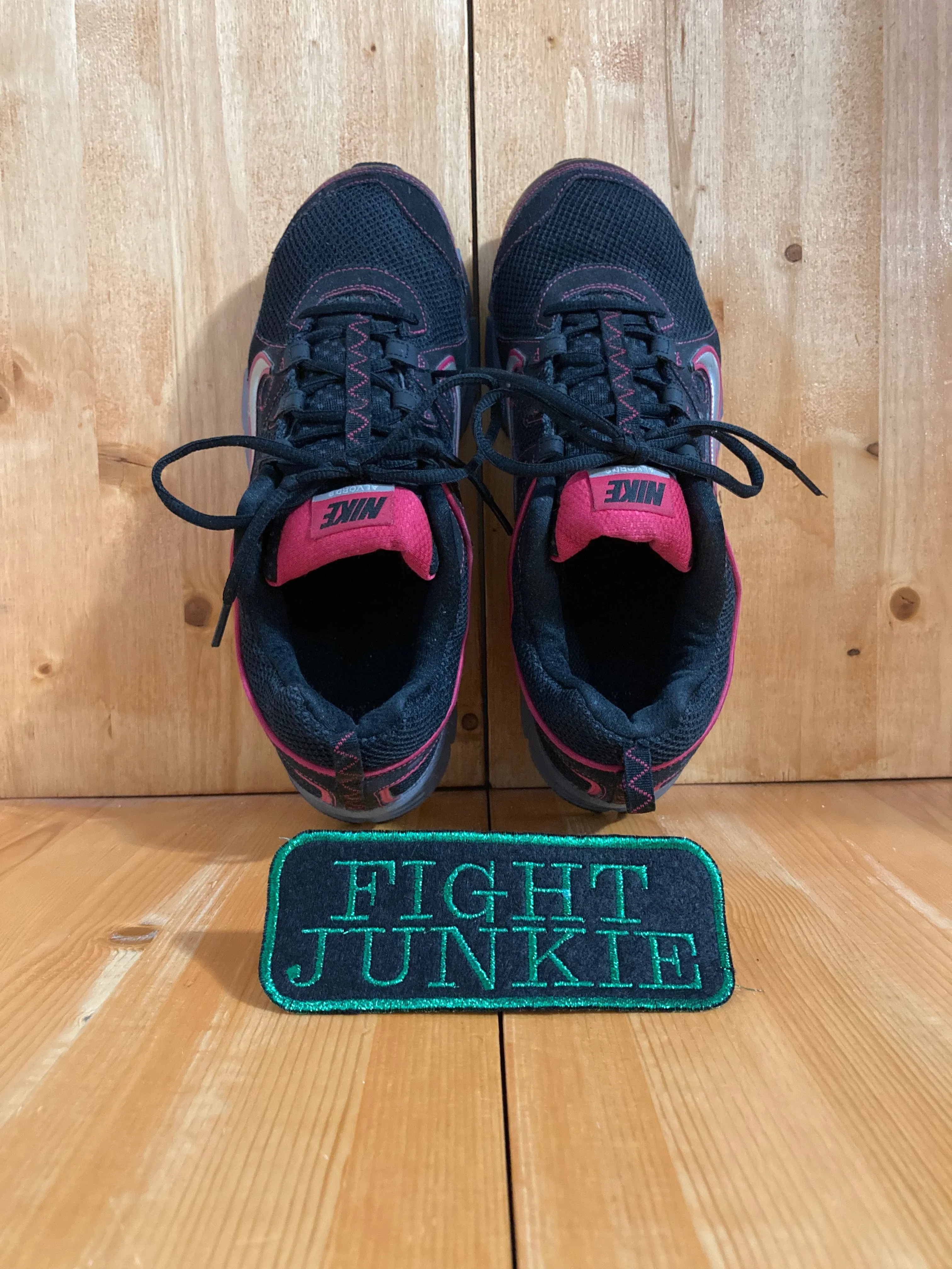 NIKE AIR ALVORD 9 Women's Size 12 Trail Hiking Shoes Sneakers Black & Pink 443848-001