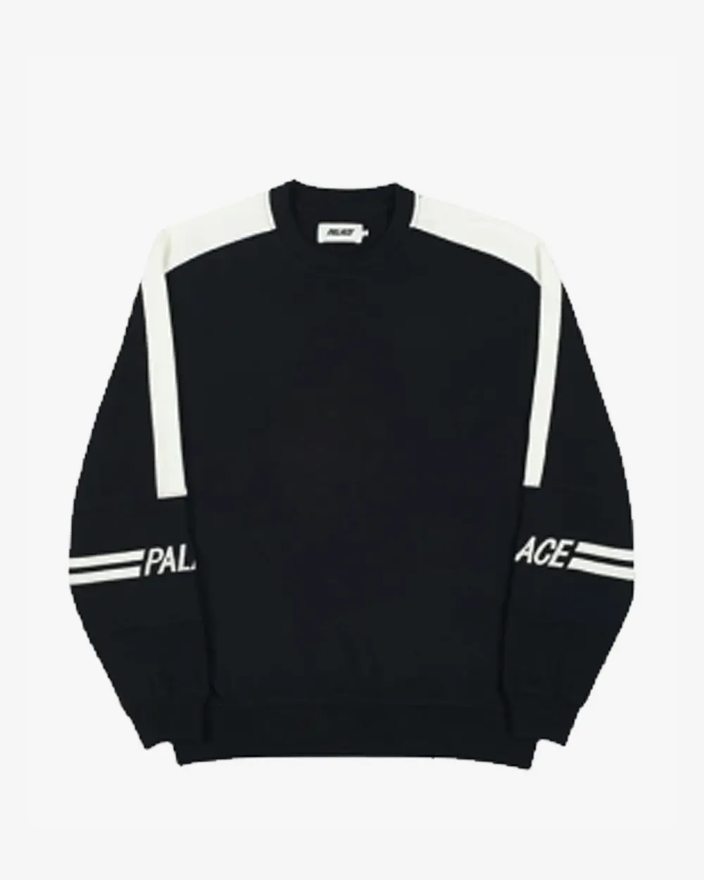 PALACE 320 CREWNECK BLACK WHITE -