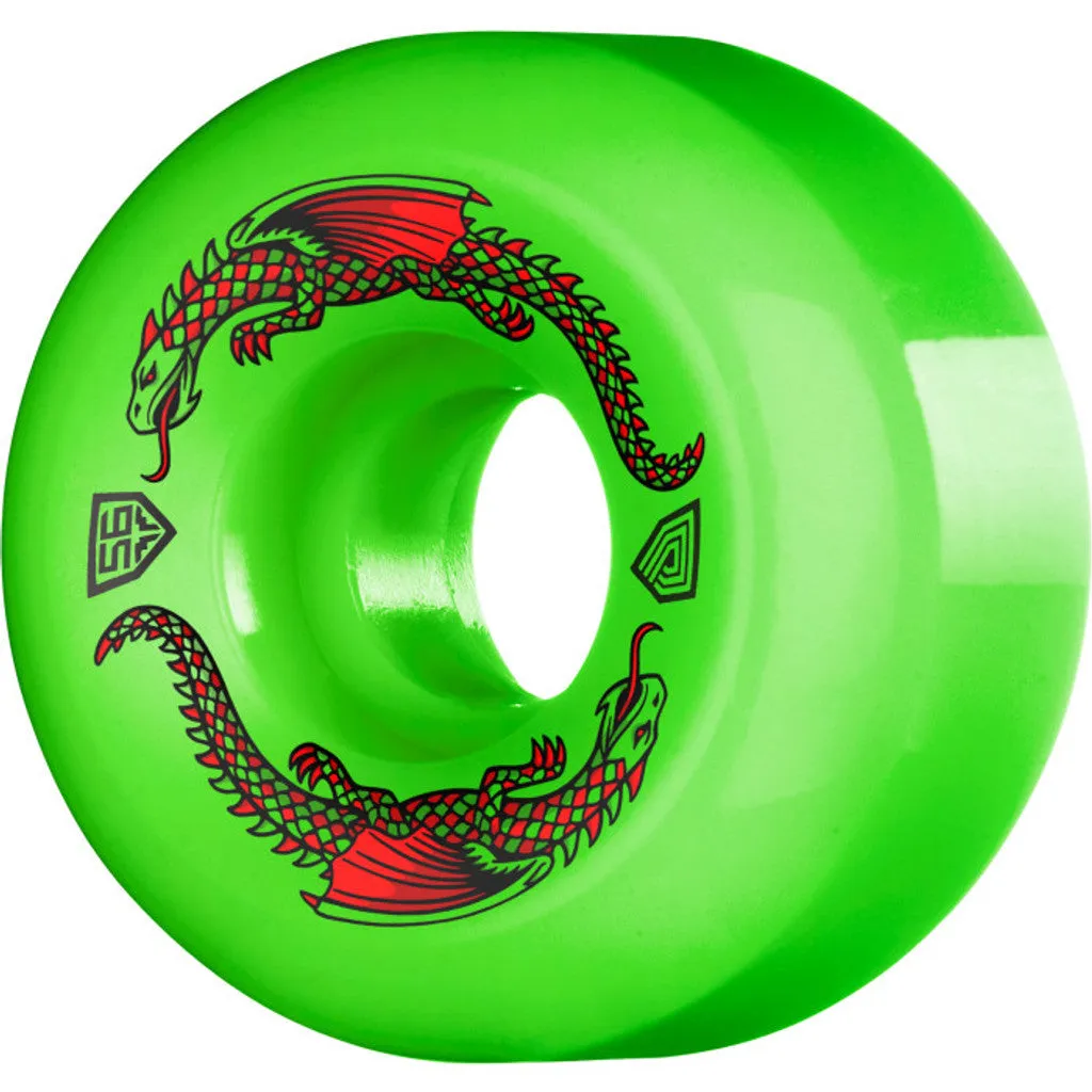POWELL PERALTA DRAGON FORMULA GREEN WHEELS 93A (56MM X 36MM)