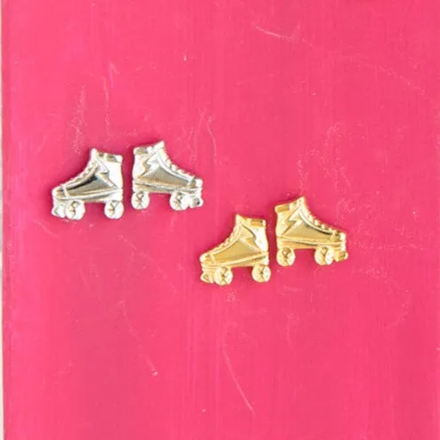 Roller Skate Post Stud Whimsical Earring
