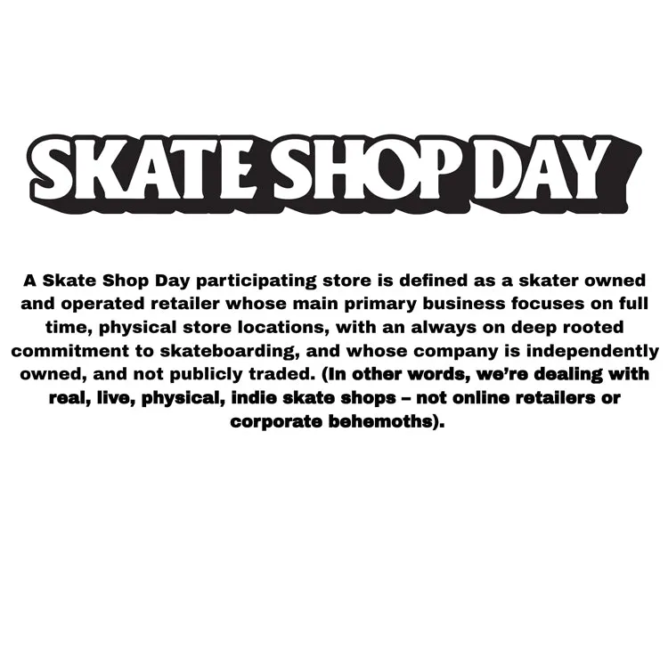 Slugger "Skate Shop Day" Shops Logo Tee - White