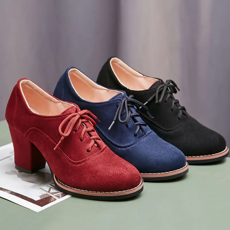 Uniwim Japanese Lace-up Block Heels SE20709